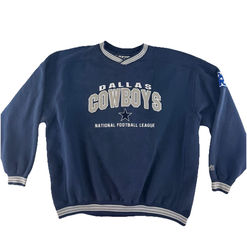 Vintage Lee Sport Dallas‎ Cowboys Sweater Sweatshirt Mens XXL Blue